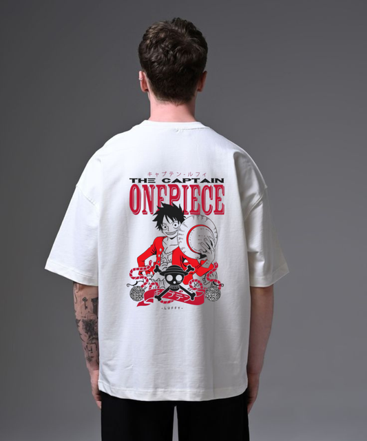 Straw Hat Captain Luffy Japanese Oversize Tee