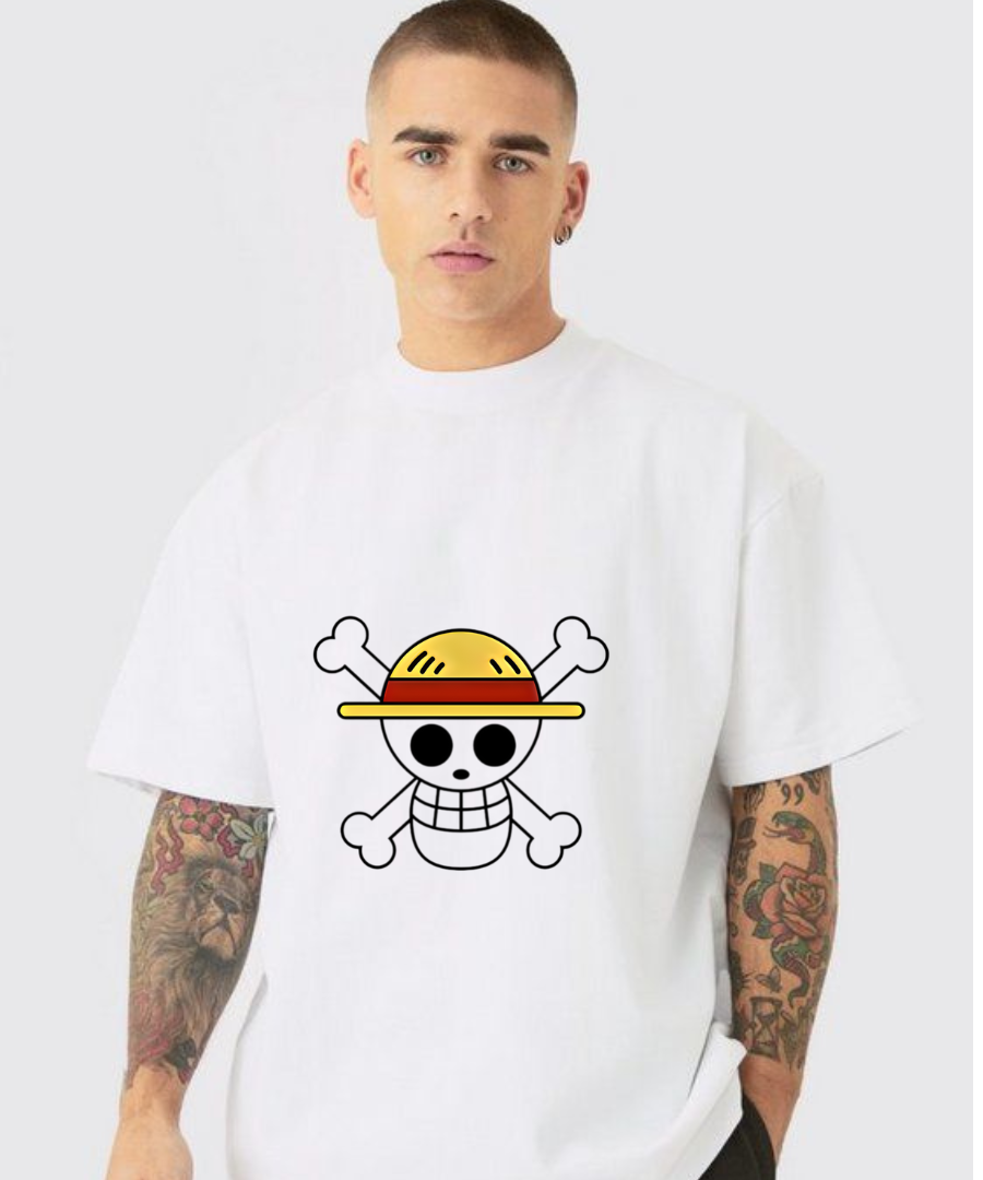 Straw Hat Captain Luffy Japanese Oversize Tee